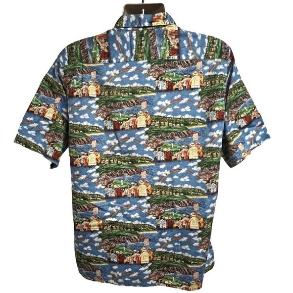 Reyn Spooner Guy Buffet Mens Vintage Hawaiian Button Up Shirt Medium Hawaii USA - Picture 2 of 7